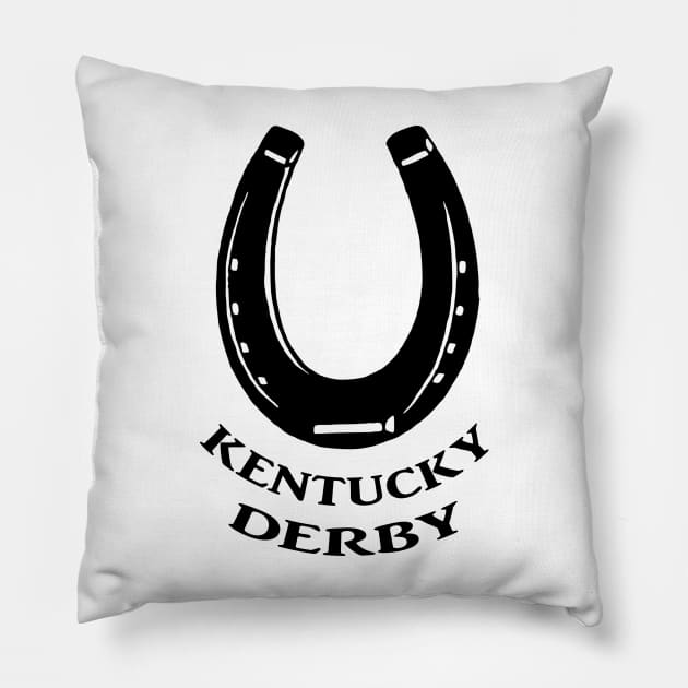 Horseshoe Kentucky Derby Pillow by Fersan