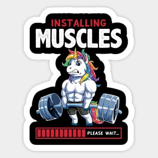 Unicorn Fitness Sticker Unicorn Gym Workout Decals Bodybuilding Sticker  Weightlifting Bodybuilder Sticker Fitness Lover Gifts 