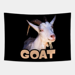 Goat Grazers Chic Tee Showcasing the Charm of Farm Life Tapestry