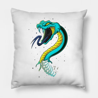 The great Japanese Snake - Venomous creature - Illustration Pillow