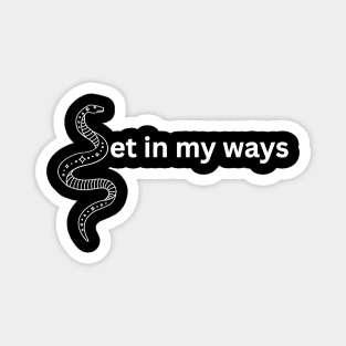 Set in my ways pun and double meaning with snake (MD23GM009) Magnet