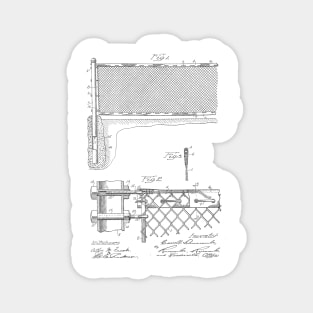 Tennis Net Vintage Patent Hand Drawing Magnet