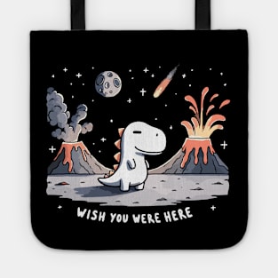 Wish you were here Dino Joke Tote