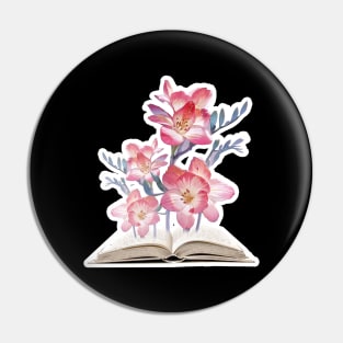 Flower Book Pin