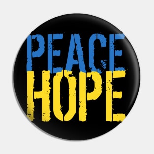 Ukraine War - Peace and Hope Pin