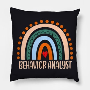 Behavior Analyst Rainbow Appreciation Day Back To School Pillow