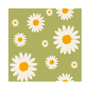 Cute Daisy Pattern T-Shirt