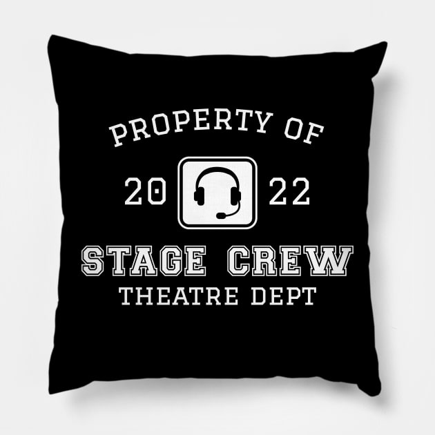 Theater Stage Crew Theatre Nerd Pillow by Huhnerdieb Apparel