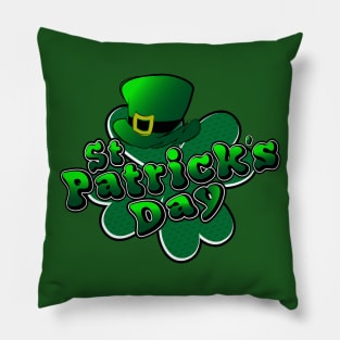 The mascot design for St. Patrick's Day hat Pillow