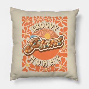 Mother day plant lover groovy gift  for mommy Pillow