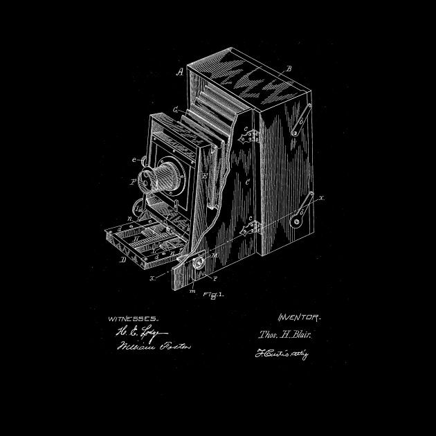 Camera Vintage Patent Drawing by TheYoungDesigns