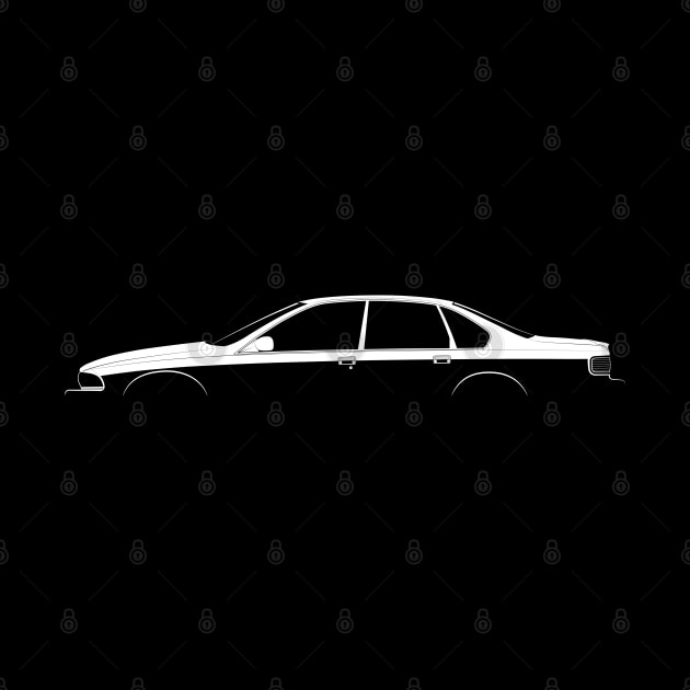 Chevrolet Impala SS (1994) Silhouette by Car-Silhouettes