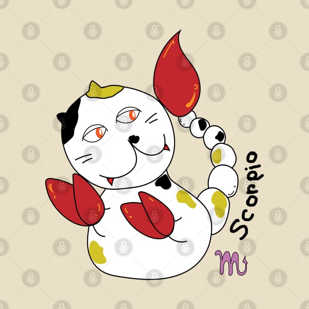 Scorpio zodiac funny cat by BonusSingh