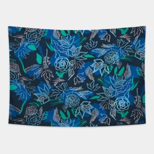 Matisse Ocean Flowers Tapestry