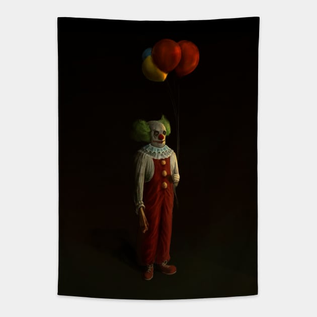 Clown Tapestry by SanskaransART