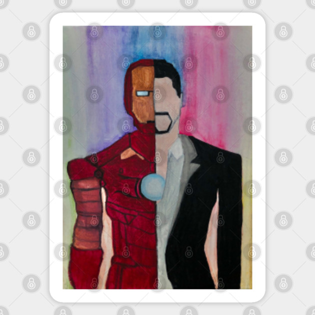 Iron Man Infinity Stones Iron Man Painting Sticker Teepublic
