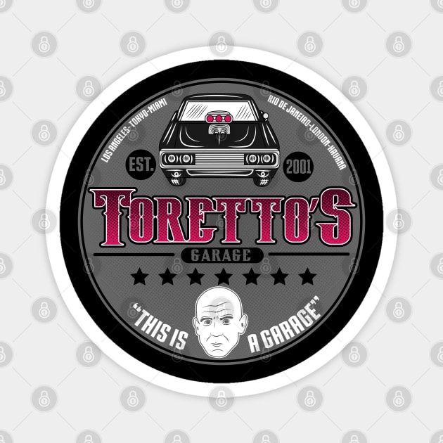 Toretto's Garage Magnet by carloj1956