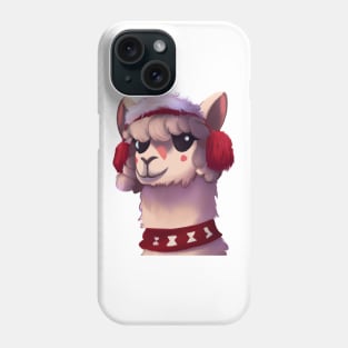 Cute Llama Drawing Phone Case