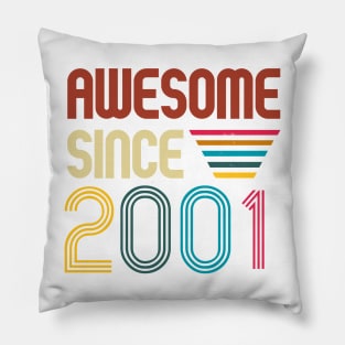 Awesome since 2001 -Retro Age shirt Pillow