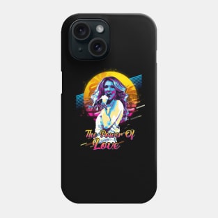 Retro The Power Of Love Phone Case