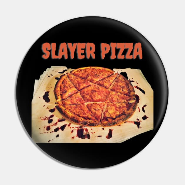 The Slayer Pentagram Pizza Pin by Scream Therapy