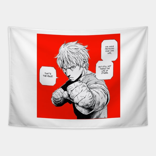 Vinland Saga - Peaceful Thorfinn Tapestry by BadassManga