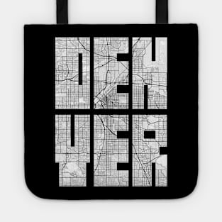 Denver, Colorado, USA City Map Typography - Light Tote