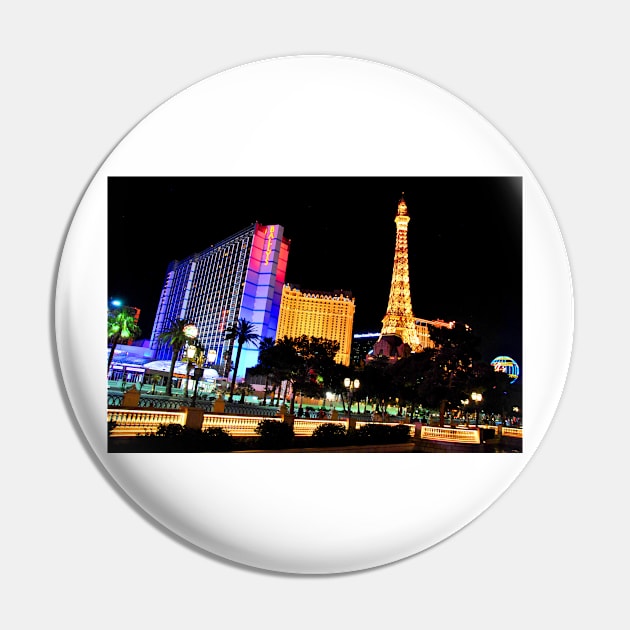 Eiffel Tower Paris and Ballys Hotel Las Vegas America Pin by AndyEvansPhotos