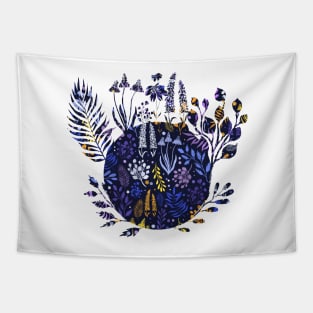 Dreamy Watercolor Flowers Tapestry