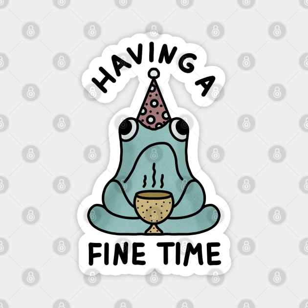 Having a fine time Magnet by frankenstipple