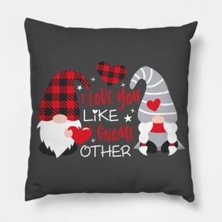 I Love You Like Gnome Other, Valentine's Day, Gnomes Svg, Valentine , Valentine Gnomes, Valentine Shirt Design, Plaid Pillow