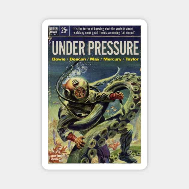 Vintage Sci Fi Book Cover - Under Pressure Magnet by Persona2
