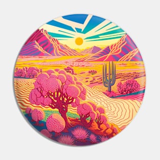 Morning in the colorful desert Pin