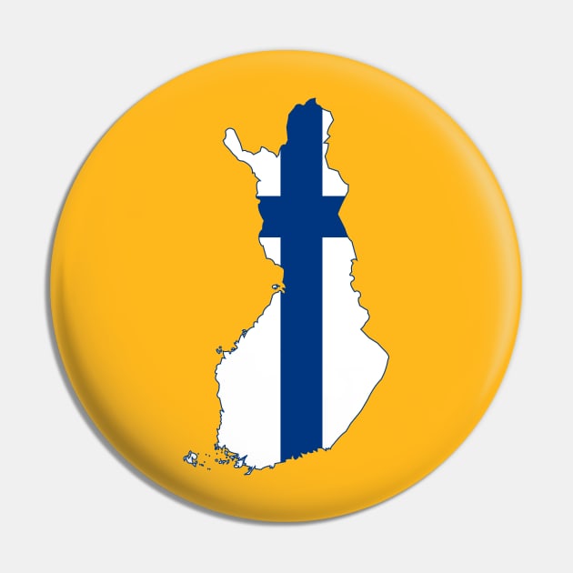 Finland Flag Map Pin by Historia