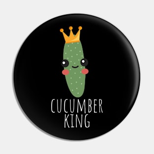 Cucumber King Cute Pin