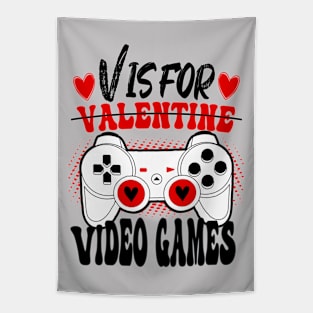 V Is For Video Games Tapestry