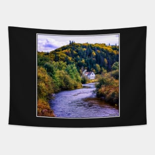 House on Margaree River Tapestry