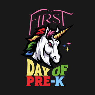 First Day of Pre-K Unicorn T-Shirt