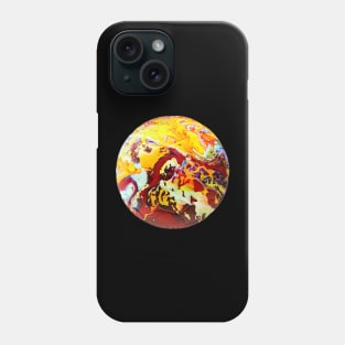 Solar Storm Soccer Ball – Fiery Abstract Cosmic Swirl Phone Case