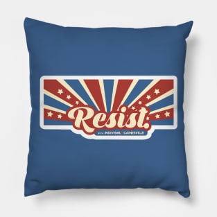 Resist with Indivisible Gainesville - Stars and Stripes Pillow