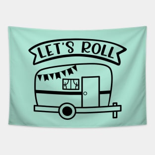 Let's Roll Camping Camper RV Tapestry