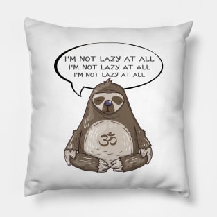 Sweet Sloth. Affirmation Sloth. Pillow