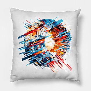 World City Circle Of Life Optimistic Fun Abstract Pillow