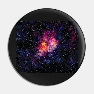 Kissedwaterlily Nebula and Stars Pin