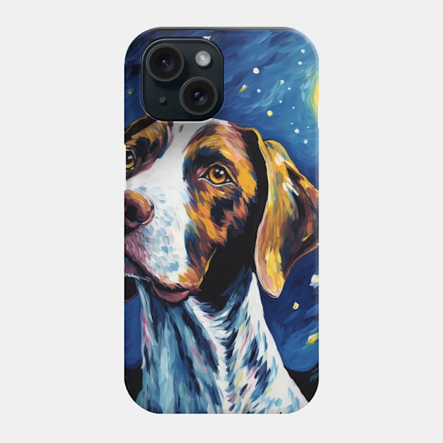 English Pointer Night Phone Case by NatashaCuteShop