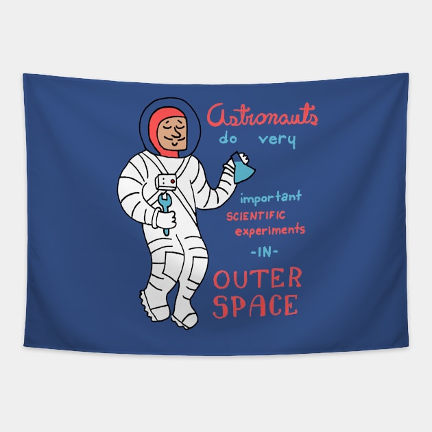 Astronauts Do Good Science Tapestry by idreamofbubblegum