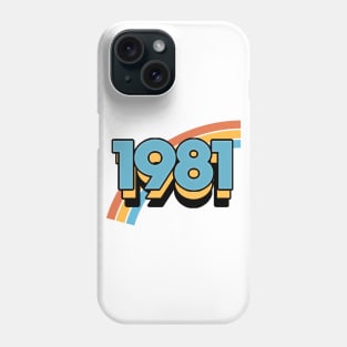 1981 ∆  Retro Birthday Design Phone Case