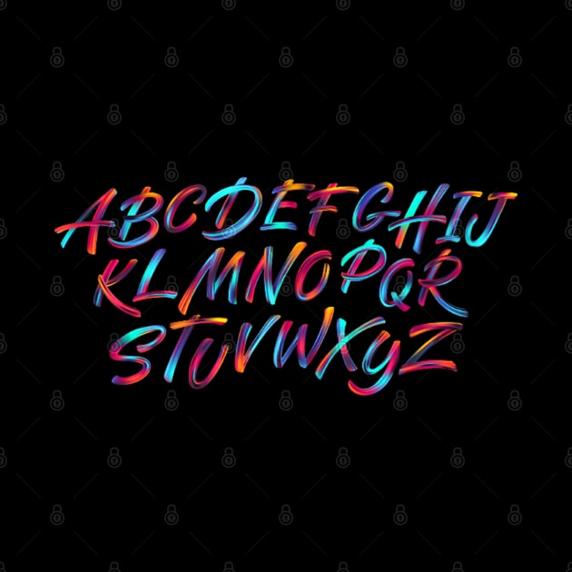 Neon Alphabet by DaduShop