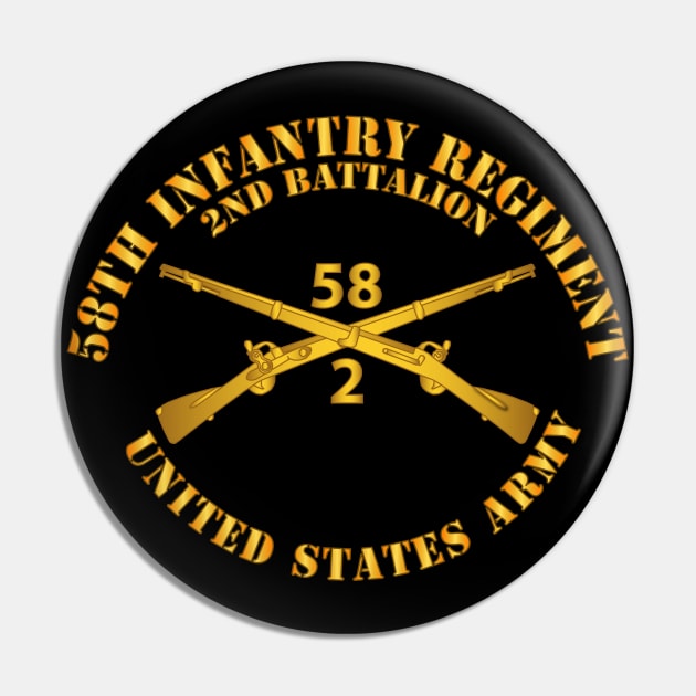 2nd Bn - 58th Infantry Regiment - Infantry Br Pin by twix123844