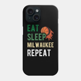 Milwaukee Wisconsin Basketball Vintage Sports Lovers Fans Phone Case